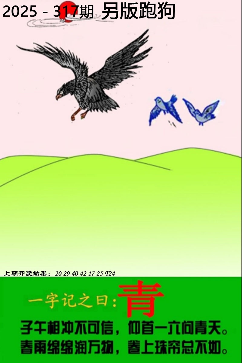 2025317期：另版跑狗图，描绘2025正版资料大全玄机:十年寒窗将过去;解析2025最全免费正版大全5肖10码：【兔龙蛇马鸡,2-6-10-12-20-21-27-31-35-47】
