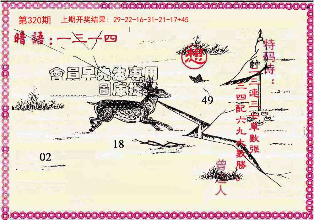 2025320期：曾道人暗语，描绘2025最新资料免费玄机:欲钱买最珍贵的动物(猴狗);解析2025新资料期期4肖8码：【牛龙蛇鸡,6-17-21-27-38-45-47-49】