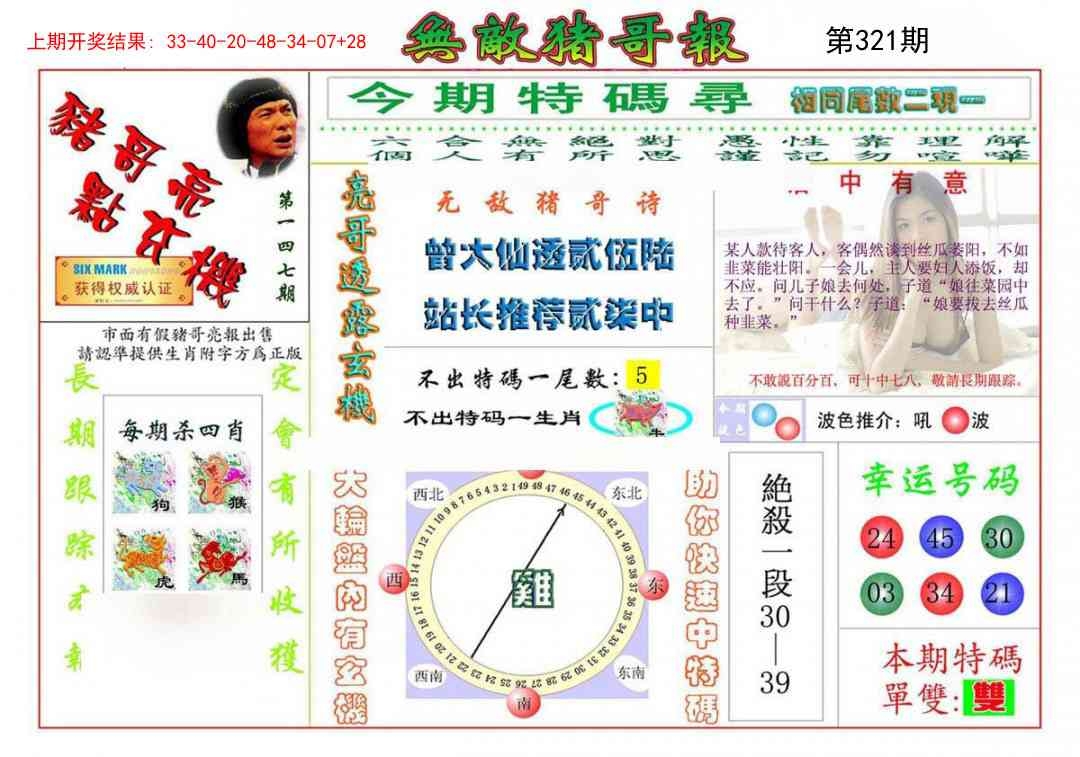 2025321期：无敌猪哥报，描绘2025新门正版挂牌玄机:二五相合一七开;解析2025新澳挂牌灯笼3肖6码：【兔鸡猪,2-3-12-13-24-29】