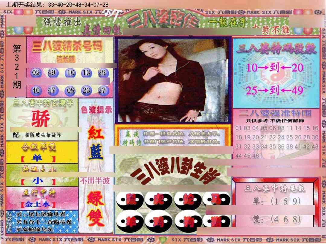 2025321期：三八婆密报，描绘2025年管家婆精准资料玄机:二五相合一七开;解析2025最新免费资大全3肖6码：【兔鸡猪,2-3-12-13-24-29】