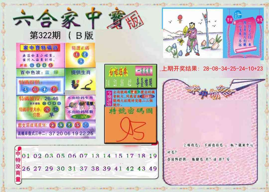 2025322期：六合家宝B，描绘2025最全免费正版大全玄机:鼠头猴尾不要买;解析2025最全免费资料大全6肖12码：【鼠龙蛇马羊鸡,2-6-13-18-20-21-26-31-33-34-41-43】