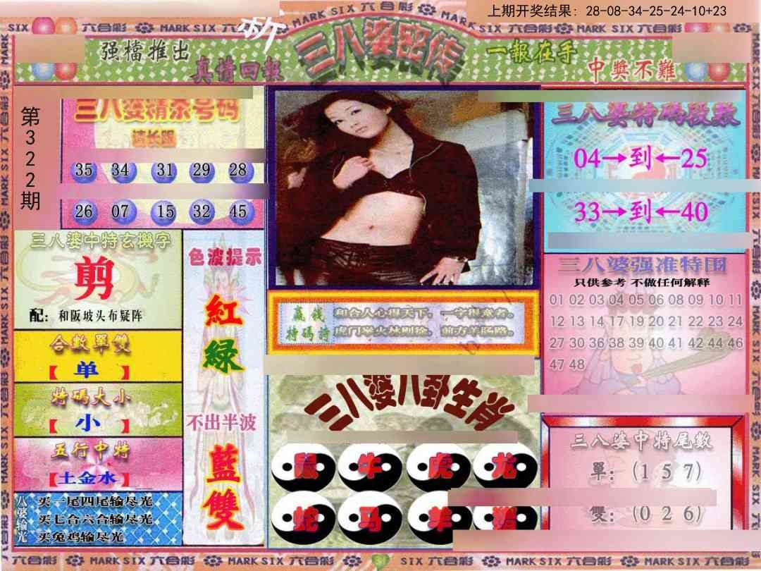 2025322期：三八婆密报，描绘2025年管家婆精准资料玄机:绿树红果丰收期;解析2025最新免费资大全3肖6码：【牛兔龙,30-34-36-37-40-45】