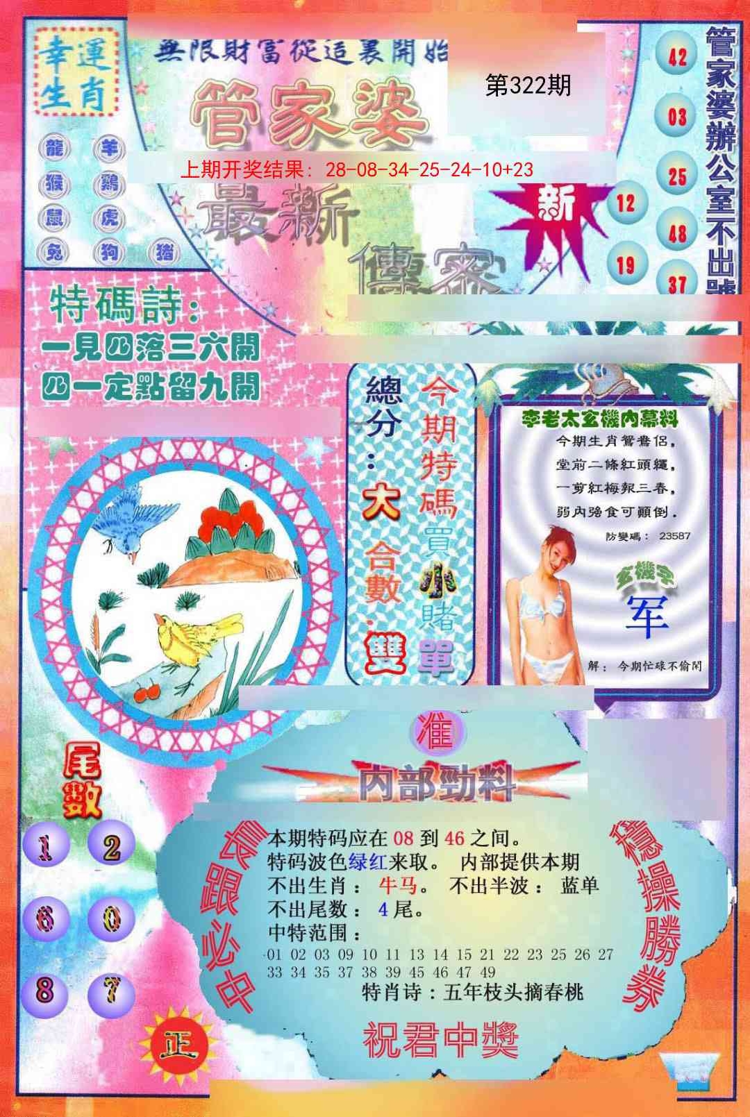 2025322期：管家婆密传，描绘管家婆玄机:绿树红果丰收期;解析2025年管家婆精准资料3肖6码：【牛兔龙,30-34-36-37-40-45】