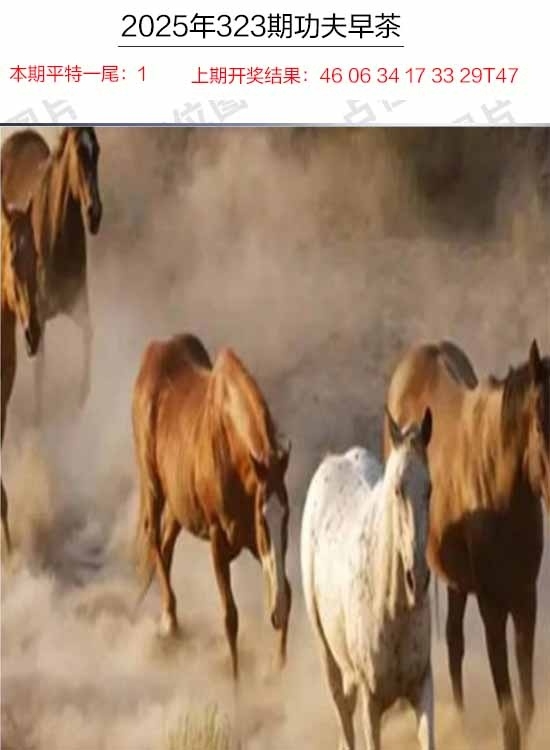 2025323期：功夫早茶图，描绘2025年天天正版免费开图片玄机:绿波单数万大财;解析2025年天天精准大全5肖10码：【牛虎龙马猴,1-6-9-22-24-26-39-41-44-48】