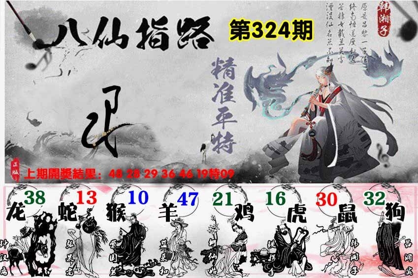 2025324期：八仙指路图，描绘2025新期期准的准确消息玄机:大将赤龙救世人;解析2025最新版免费资料汇总4肖8码：【牛羊狗猪,2-5-11-13-24-29-35-43】