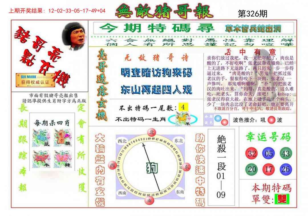 2025326期：无敌猪哥报，描绘2025新门正版挂牌玄机:四上八下有蛇狗;解析2025最新正版免费资料3肖6码：【蛇羊狗,3-11-18-30-37-38】