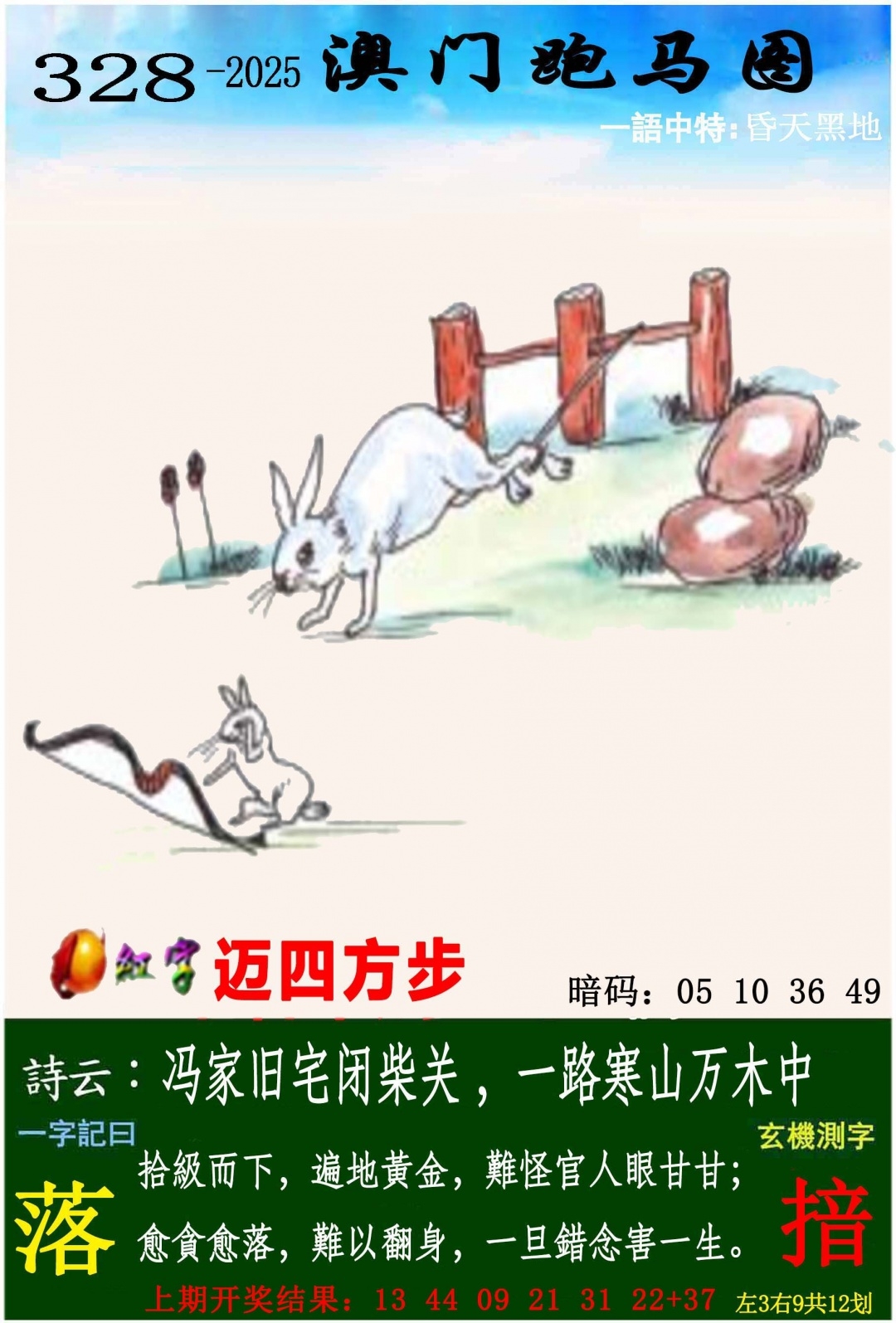 2025328期：澳门跑马图，描绘2025新澳门彩开将结果玄机:六数合为开;解析2025年新澳门今晚资科6肖12码：【鼠兔龙羊猴猪,1-8-12-23-24-27-28-30-37-45-47-49】