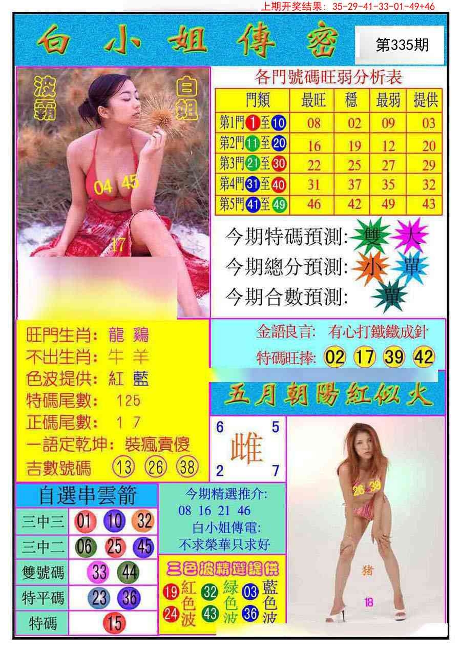 2025335期：白小姐密报，描绘2025资料免费大全玄机:石榴武士找桂花，二下五上红波旺;解析2025最新资料免费大全5肖10码：【兔龙猴狗猪,3-4-12-16-22-25-29-33-41-48】