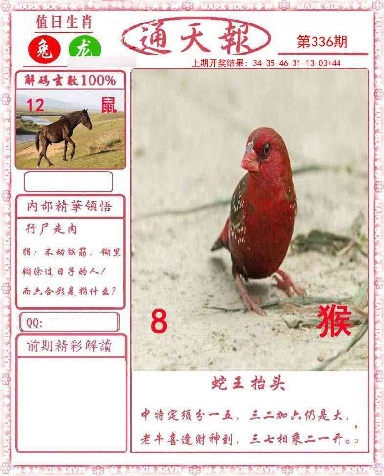 2025336期：正版通天报，描绘2025新澳正版资科大全玄机:今期生肖最忠心;解析2025最新正版资料免费6肖12码：【虎兔龙猴鸡猪,1-2-8-17-20-27-34-35-44-45-46-47】