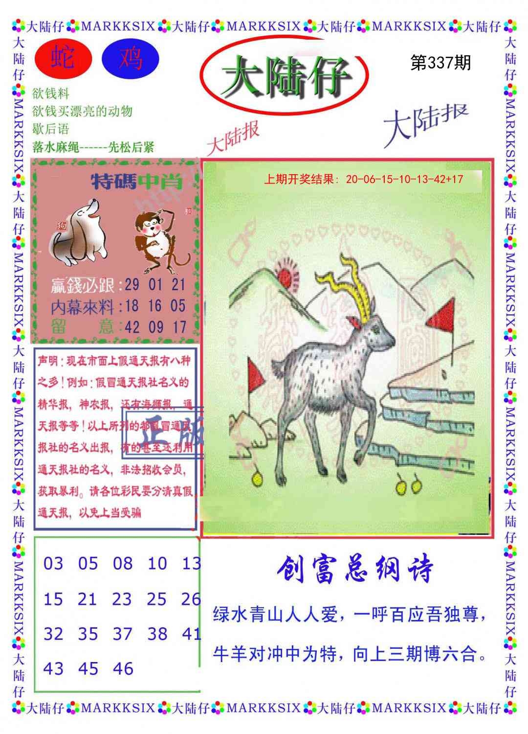 2025337期：澳门大陆仔，描绘2025今天晚上澳门开什么玄机:回首三四要留意;解析2025新澳门彩开将结果6肖12码：【牛兔龙马羊猪,1-2-5-7-10-14-20-27-29-32-35-43】