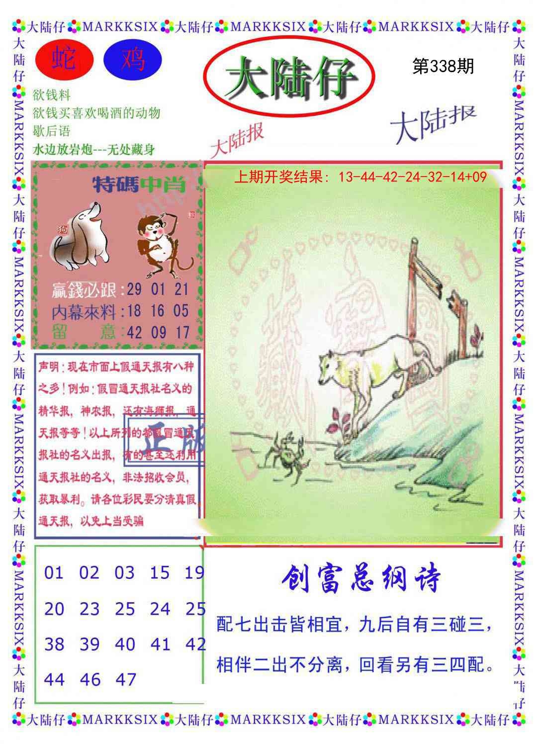 2025338期：澳门大陆仔，描绘2025今天晚上澳门开什么玄机:红绿两波可看好;解析2025新澳门彩开将结果4肖8码：【虎马羊猴,3-10-24-25-26-29-32-42】