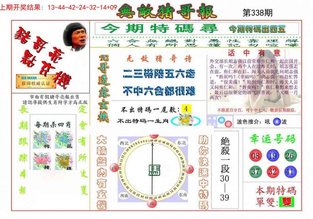 2025338期：无敌猪哥报，描绘2025最新资料免费玄机:红绿两波可看好;解析2025最新正版资料免费4肖8码：【虎马羊猴,3-10-24-25-26-29-32-42】