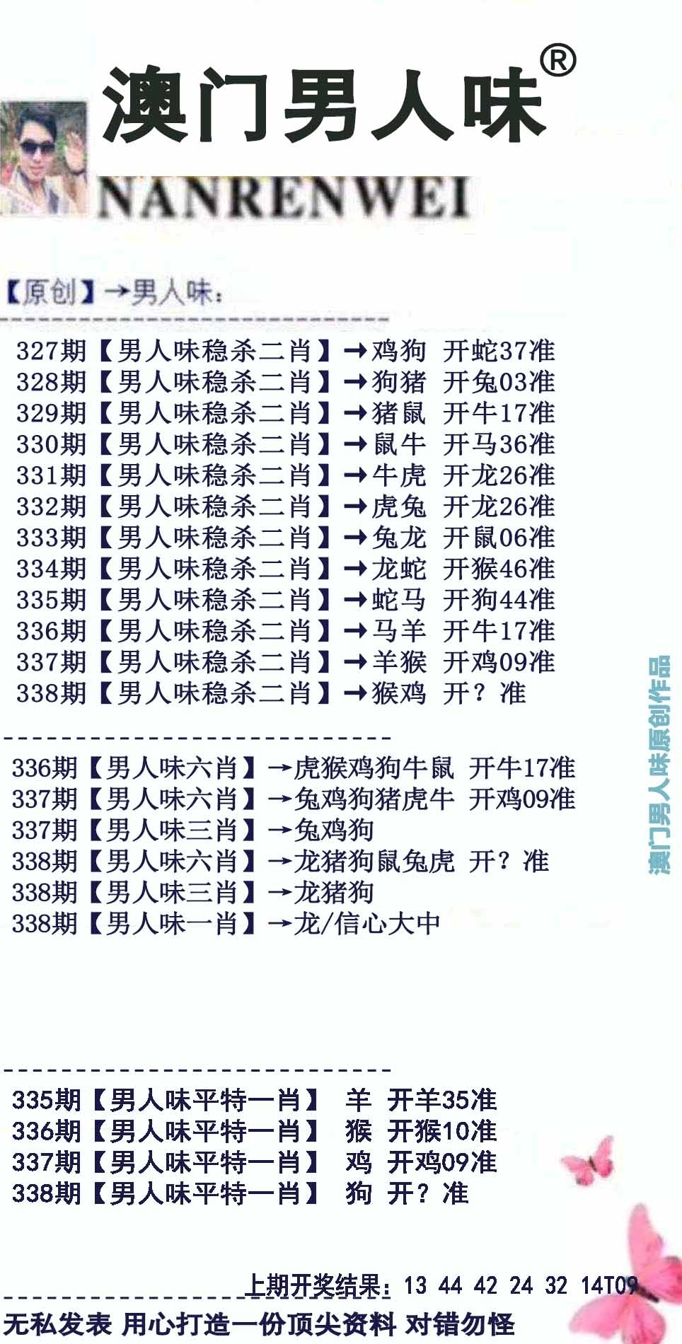 2025338期：澳门男人味，描绘2025年新澳门今晚资科玄机:红绿两波可看好;解析2025澳门9点35分开064肖8码：【虎马羊猴,3-10-24-25-26-29-32-42】