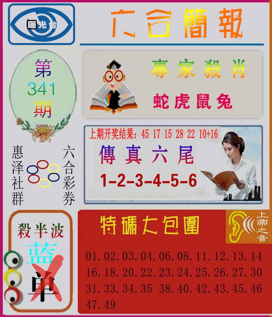 2025341期：六合简报图，描绘2025综合资料大全玄机:一心看六合;解析2025最全免费资料大全6肖12码：【鼠兔龙蛇猴猪,4-5-6-9-13-20-21-24-25-26-40-48】