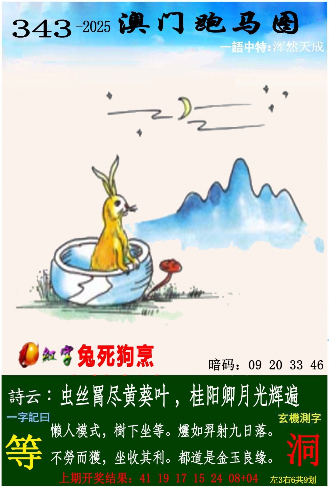 2025343期：澳门跑马图，描绘2025新澳门彩开将结果玄机:三三两两相伴来;解析2025年新澳门今晚资科6肖12码：【牛虎蛇马鸡狗,2-7-9-18-26-27-29-35-40-43-45-46】