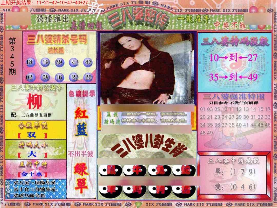 2025345期：三八婆密报，描绘2025正版免费料大全玄机:今期难过美人关;解析2025资料免费大全6肖12码：【兔龙蛇马猴猪,1-2-10-14-15-19-23-29-34-36-43-45】